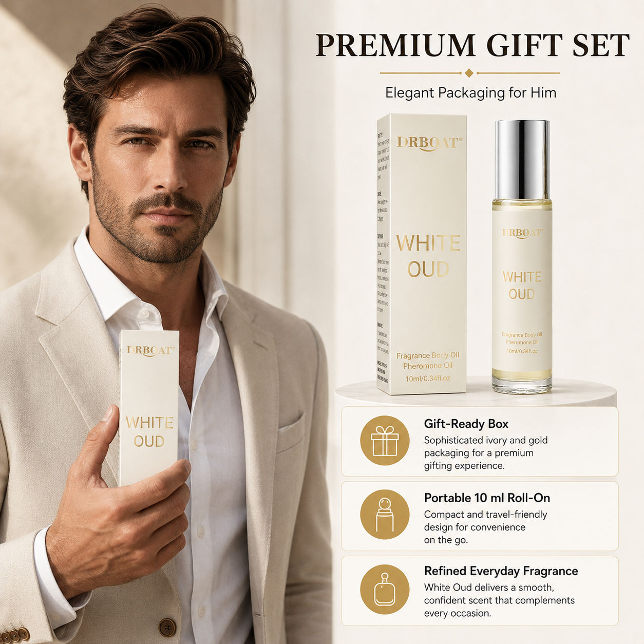 Fragrance And Perfume - Мужской роликовый парфюм, свежий цитрусовый аромат