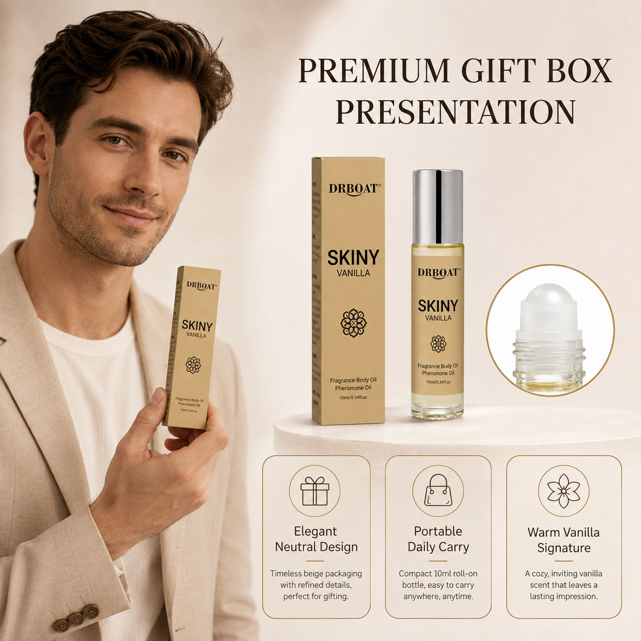 Мужской роликовый парфюм с аро – обзор и цена Musk White Oil
